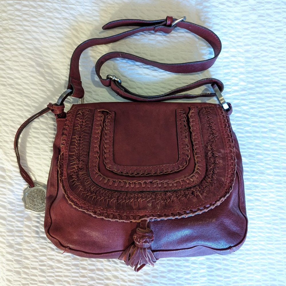 VINCE CAMUTO Dark Red Crossbody Bag